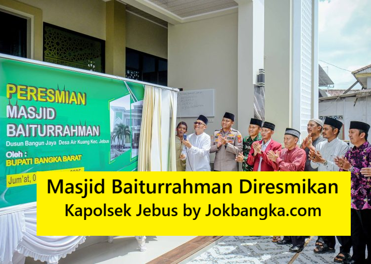 Masjid Baiturrahman Diresmikan Kapolsek Jebus