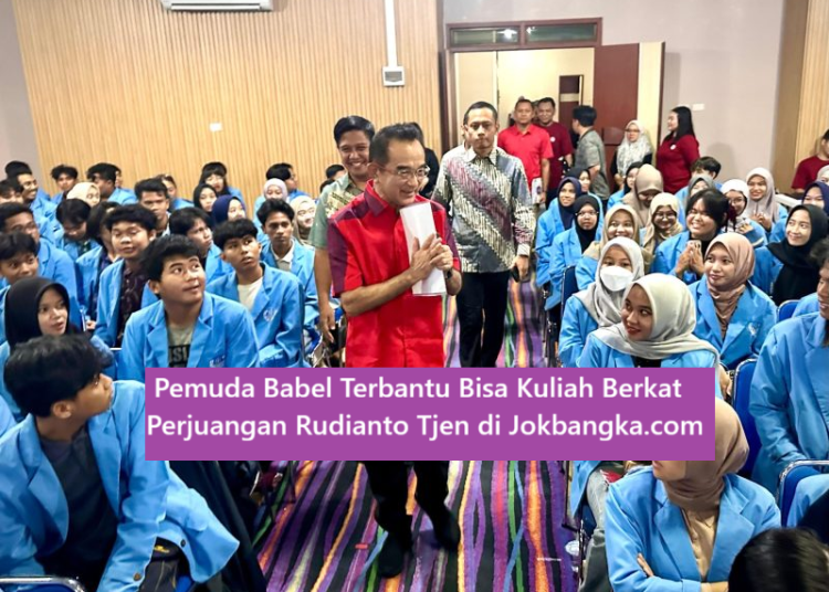Pemuda Babel Terbantu Bisa Kuliah Berkat Perjuangan Rudianto Tjen