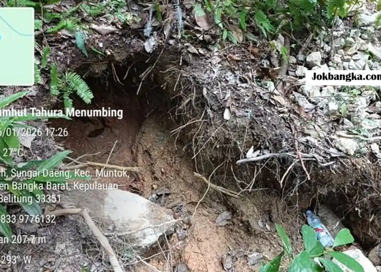 Aktivitas Penambangan Timah Ilegal di Tahura Bukit Menumbing Kembali Muncul