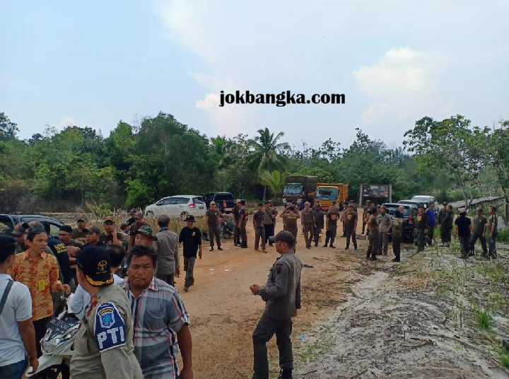 Anggota Satgas Nyaris Diamuk Ratusan Penambang Timah di Bangka Belitung Saat Penertiban Tambang Ilegal