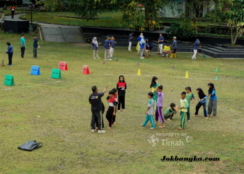 Taman Sari Sungailiat Jadi Ruang Publik Sehat dan Multifungsi, Warga Rutin Olahraga hingga Cek Kesehatan