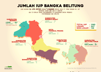 Ribuan Hektare IUP di Bangka Belitung Tumpang Tindih dengan HGU dan Permukiman, Konflik Lahan Tambang Kian Rumit