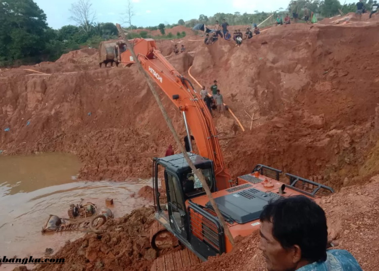 Tragedi Longsor Tambang Timah di Bangka Selatan: Penambang Lansia Tewas Tertimbun, Evakuasi Berlangsung Dramatis