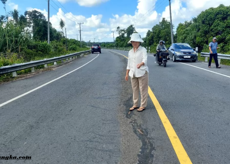 Jalan Rp50 Miliar di Bangka Selatan Retak dan Terbelah, DPRD Minta Investigasi Menyeluruh atas Proyek Teknologi Khusus