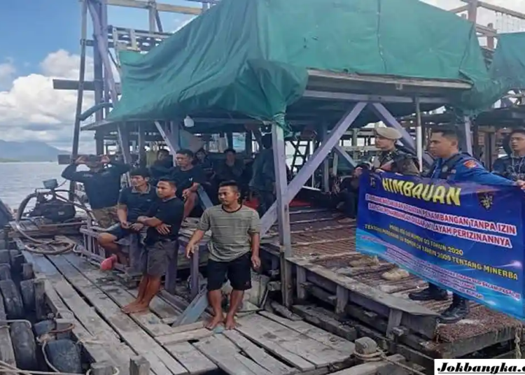 Tim Gabungan Minta 70 Ponton Tambang Tinggalkan Perairan Teluk Kelabat Dalam, Nelayan Desak Penertiban Aktivitas Tambang