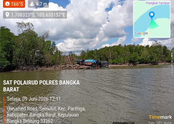 Tim Gabungan Temukan Belasan Ponton TI Apung, Penertiban Tambang Timah Ilegal di Bangka Barat Kembali Diperketat