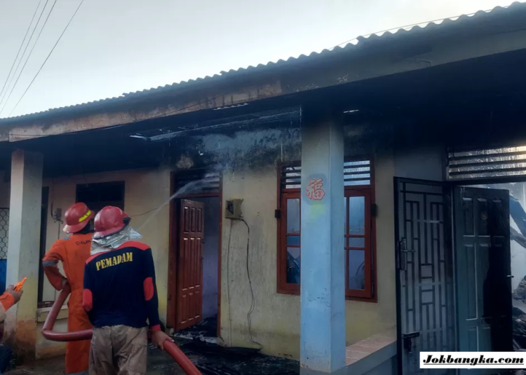 30 Menit Tinggalkan Rumah untuk Bekerja, Seluruh Harta Cici Ludes dalam Kebakaran 4 Rumah Kontrakan di Toboali