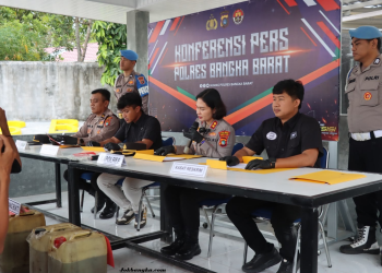Penimbun 13 Ton Solar Subsidi Ditangkap Polres Bangka Barat, Ribuan Liter BBM dan Barang Bukti Disita