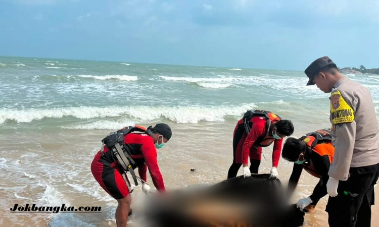 Dua Mayat Tanpa Identitas Ditemukan di Pesisir Bangka Selatan, Tim SAR Evakuasi Korban