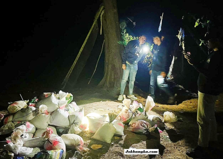 Penyelundupan 7 Ton Pasir Timah di Pantai Teluk Gembira Belitung Terbongkar, 176 Karung Diamankan