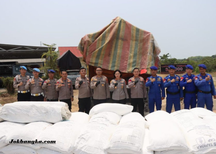 Polisi Gagalkan Penyelundupan 15 Balok Timah di Tanjung Kalian, Disembunyikan dalam 10 Ton Tapioka