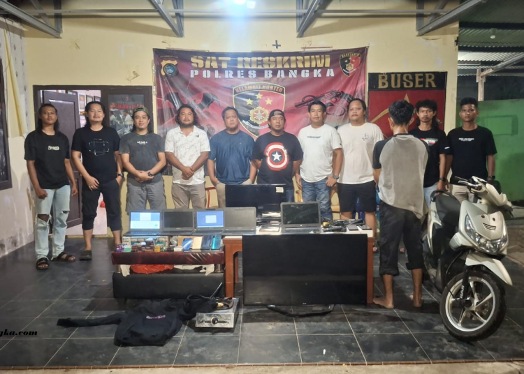 Residivis Tokek Kembali Ditangkap Polres Bangka, Diduga Beraksi di 8 TKP